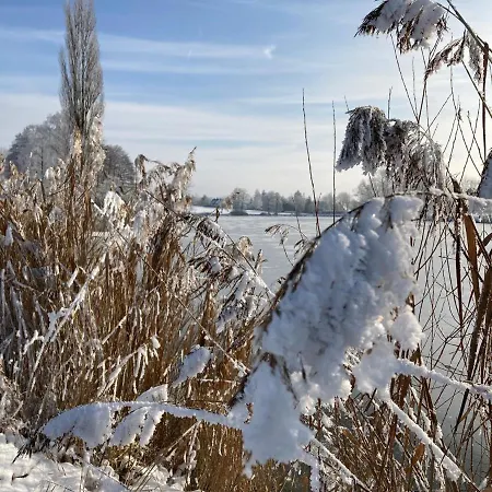 Kubisches Freistehendes Mit Blick Auf Einen Weiher Σπίτι διακοπών Marktlustenau